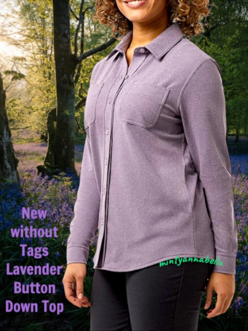 Lavender Button Down Shirt by 32 Degrees